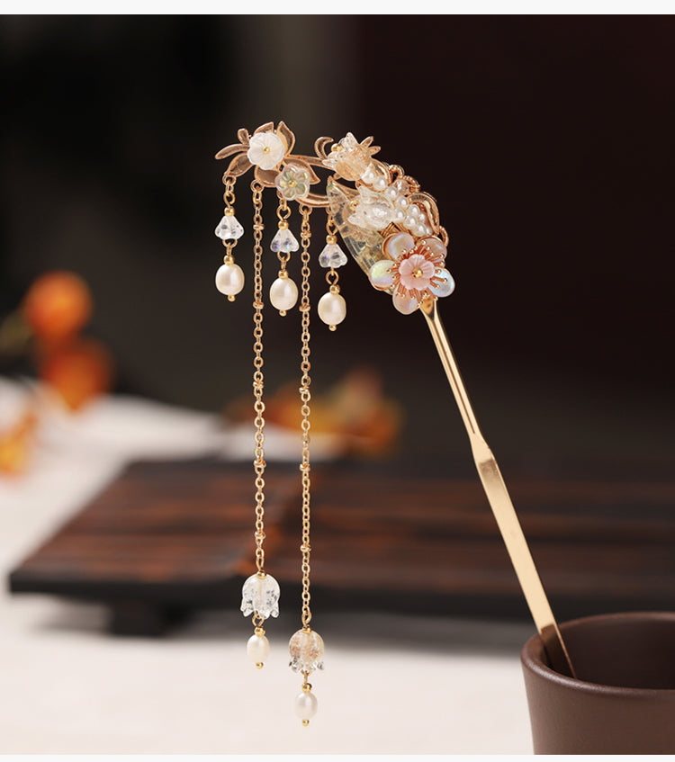 Handmade Osmanthus Dew Hanfu Hairpin - CHINASQUAD