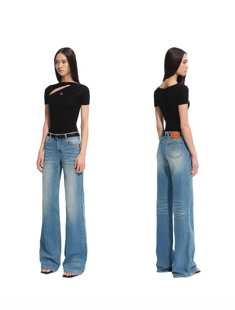Crescent Knit Modal-Cotton T-Shirt - CHINASQUAD