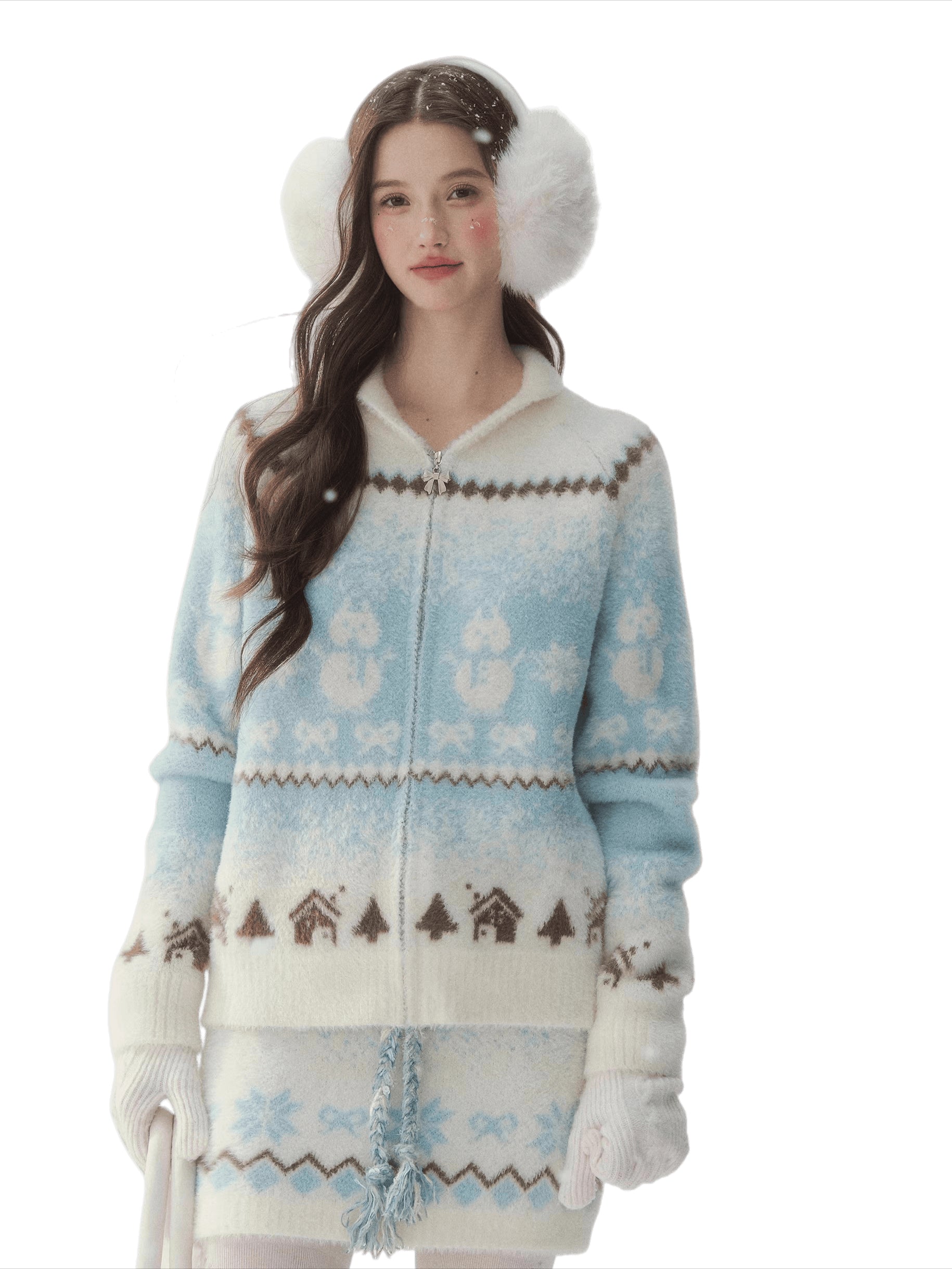 Snow Cabin Knit Sweater & Skirt Set