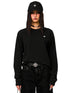 Black Cross Embroidery Sweatshirt - CHINASQUAD