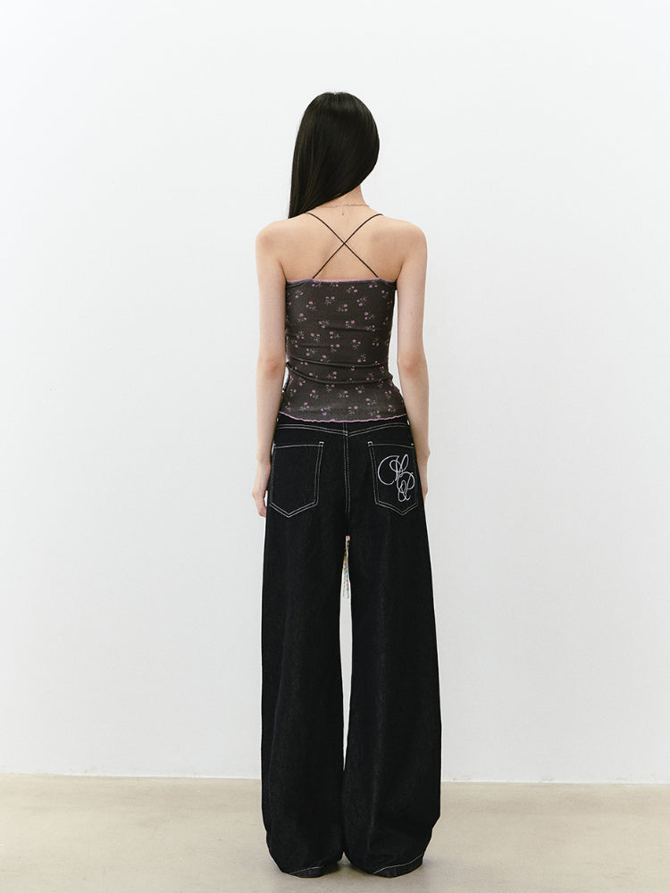 Floral Print Cami Top - CHINASQUAD