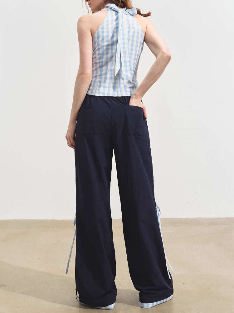 V-Neck Lace Halter Vest - CHINASQUAD