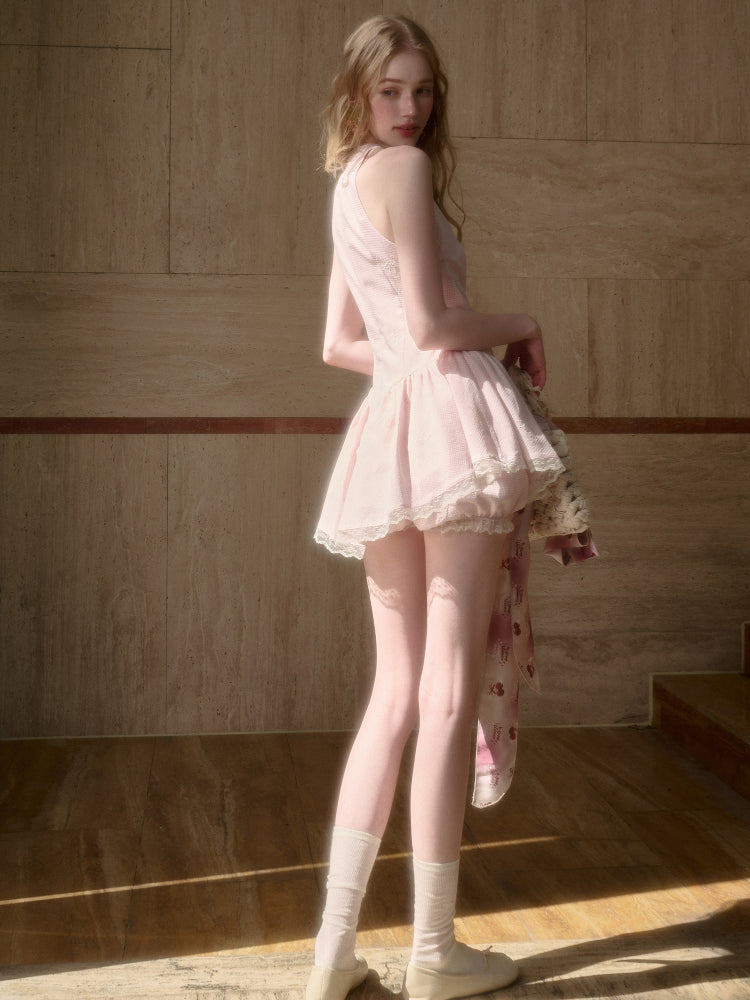 Summer Cool Soft Mist Pink Dress - CHINASQUAD