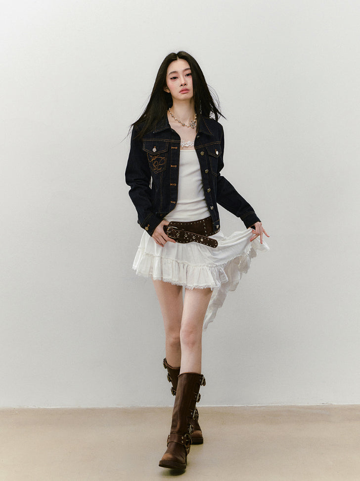 Denim Original Color Loose Fit Denim Jacket - CHINASQUAD