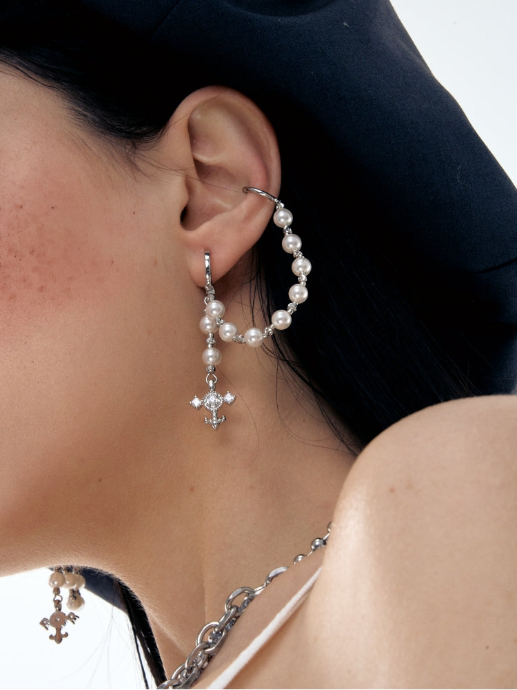 Iris Pearl Stud Earrings - CHINASQUAD