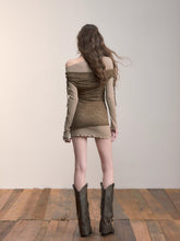 Two-Piece Look Contrast Color Lace Dress - CHINASQUAD