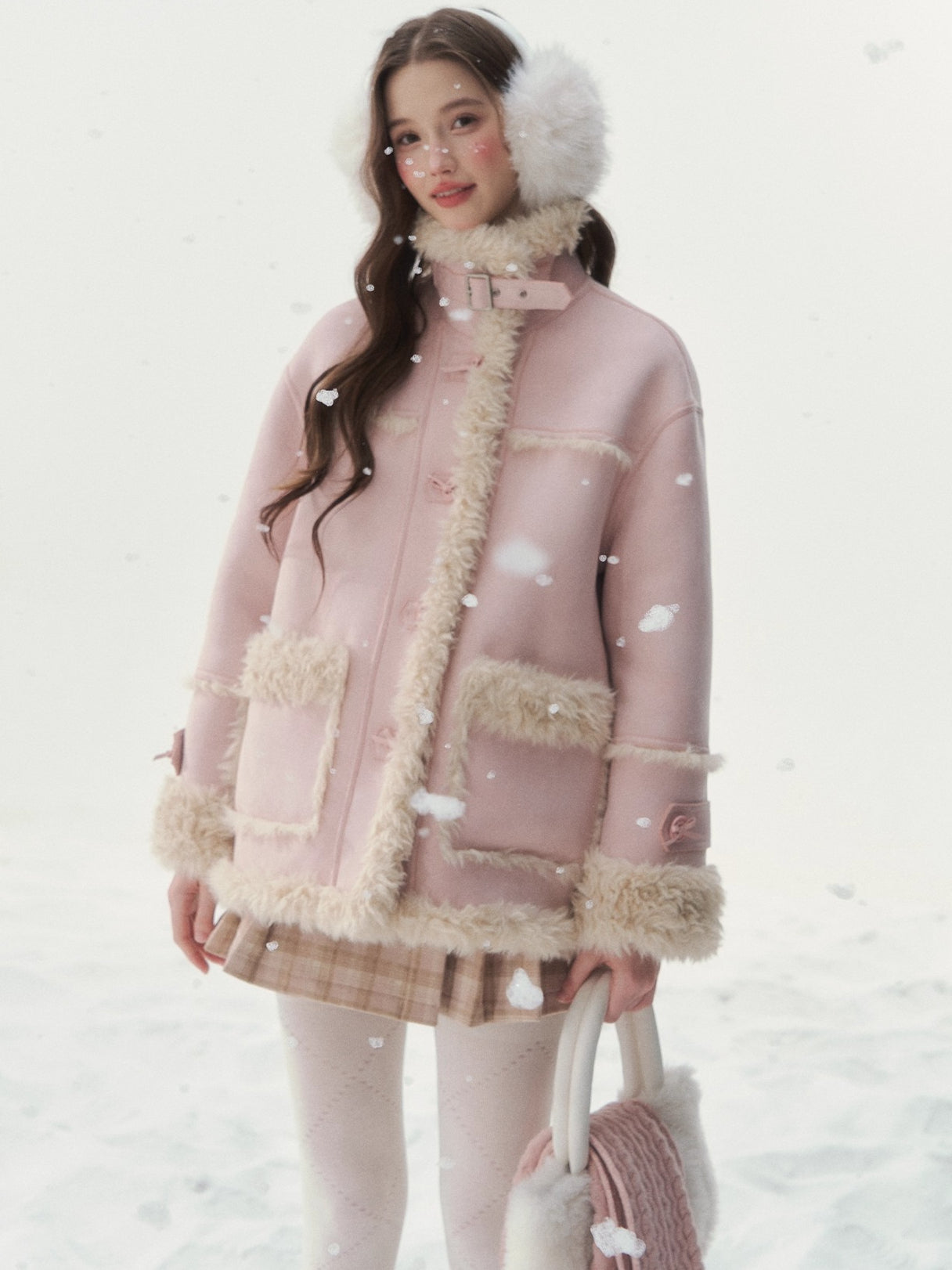 Reversible Faux Shearling Winter Jacket