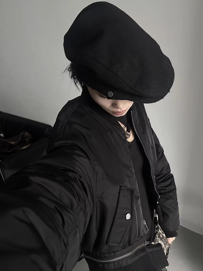 Embroidered Washed Utility Forward Cap