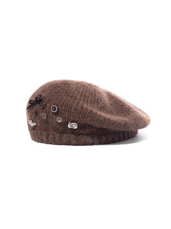 Wool Knit Beret - CHINASQUAD