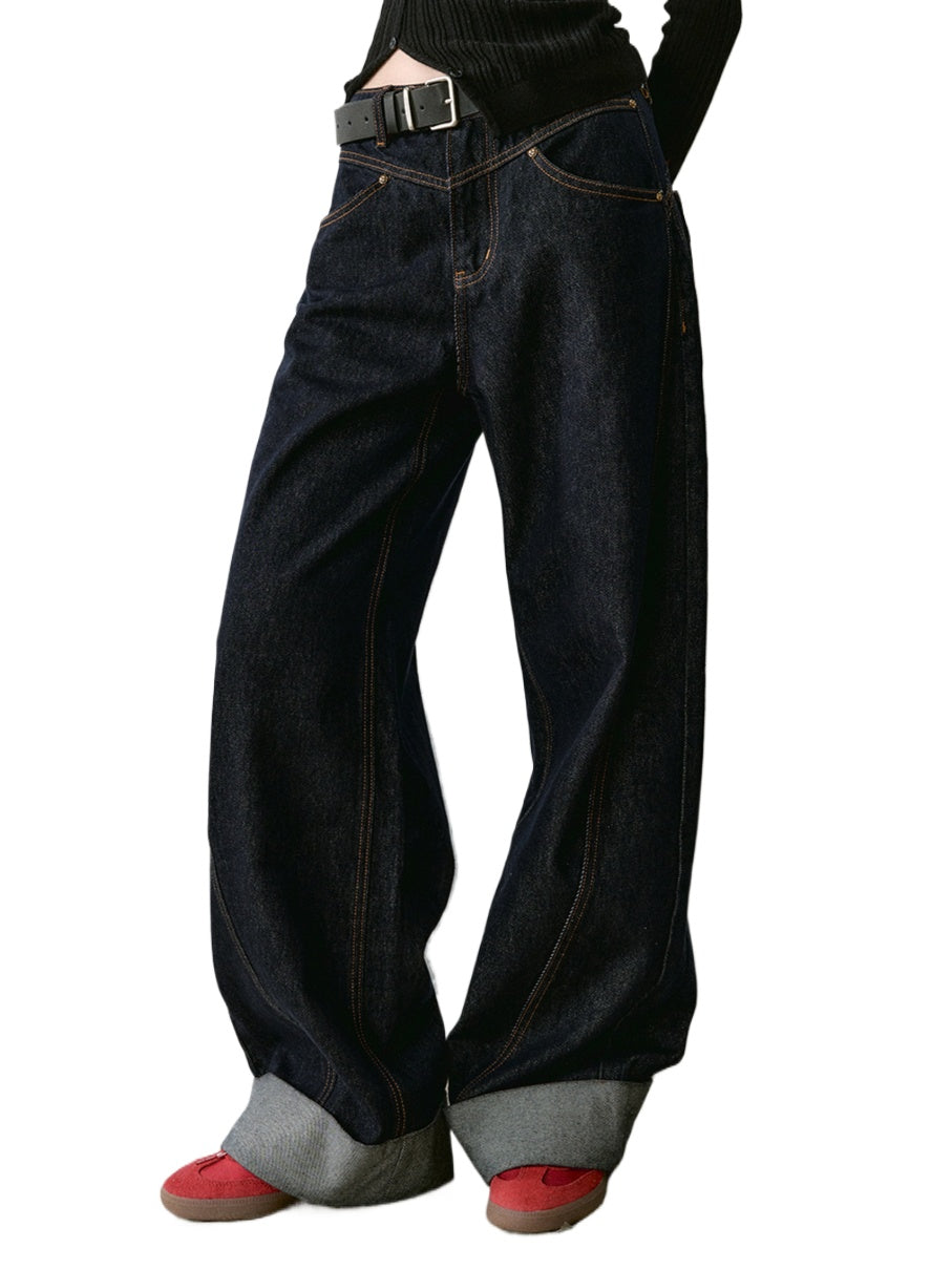 Structured Vintage-Dyed Jeans - CHINASQUAD