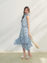 Irregular Ruffle  Top & Midi Skirt Set - CHINASQUAD