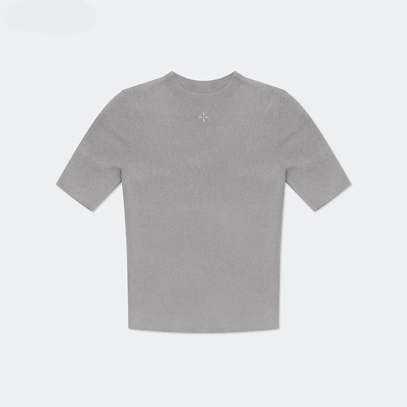 Hug High Neck Seamless T-Shirts - CHINASQUAD