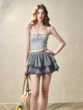 Flower Embroidered Lace Waist Skirt - CHINASQUAD