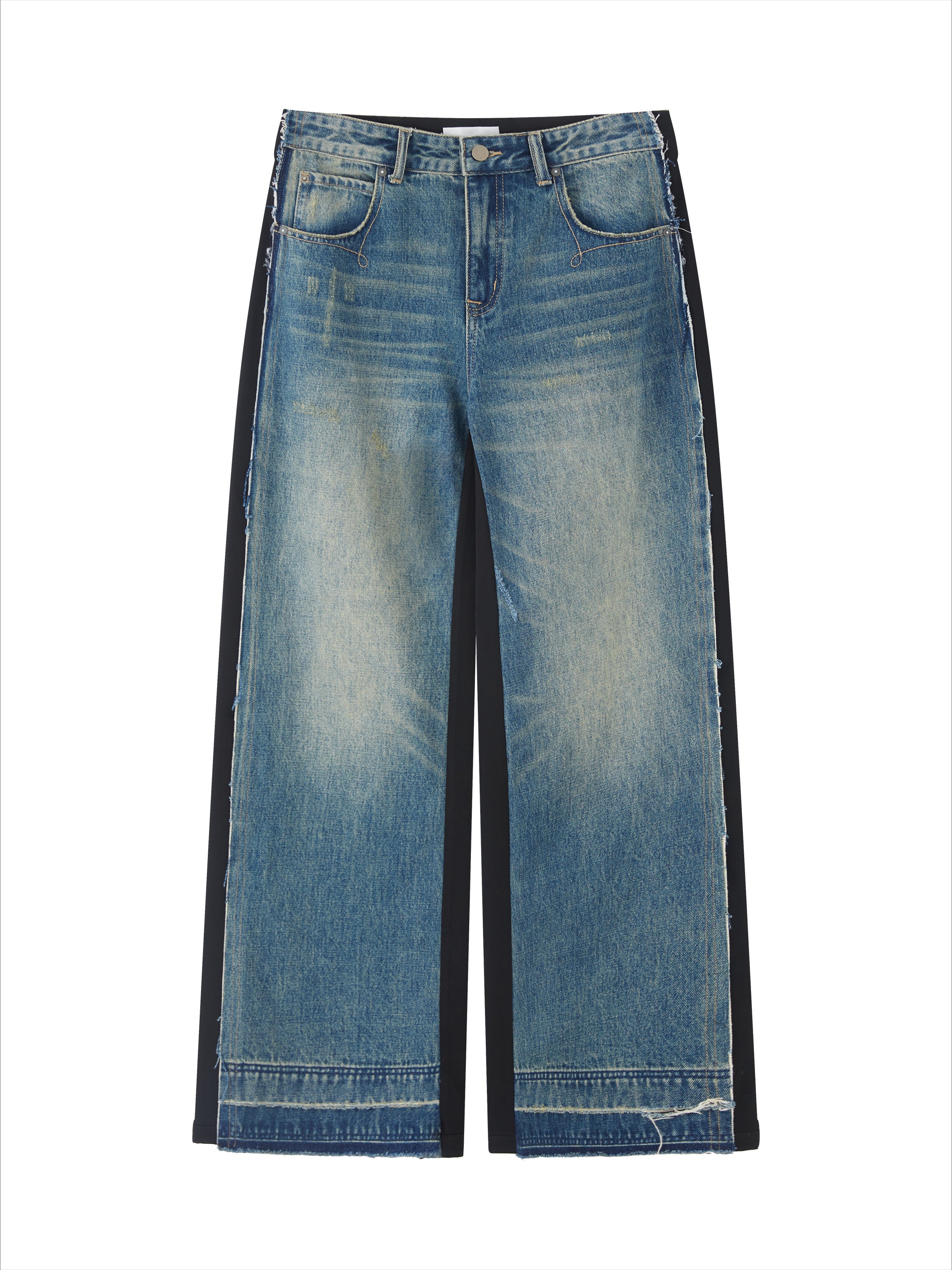 Vintage Patchwork TR Fabric Jeans - CHINASQUAD
