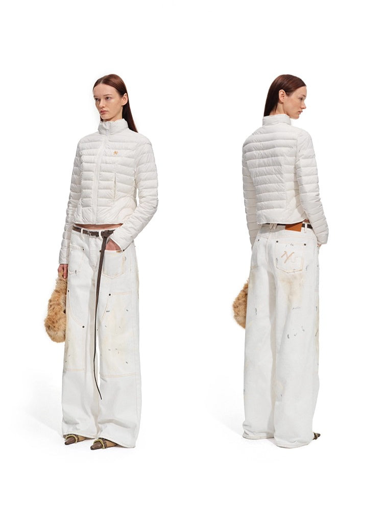 Polar Washed Twill Wide-Leg Jeans