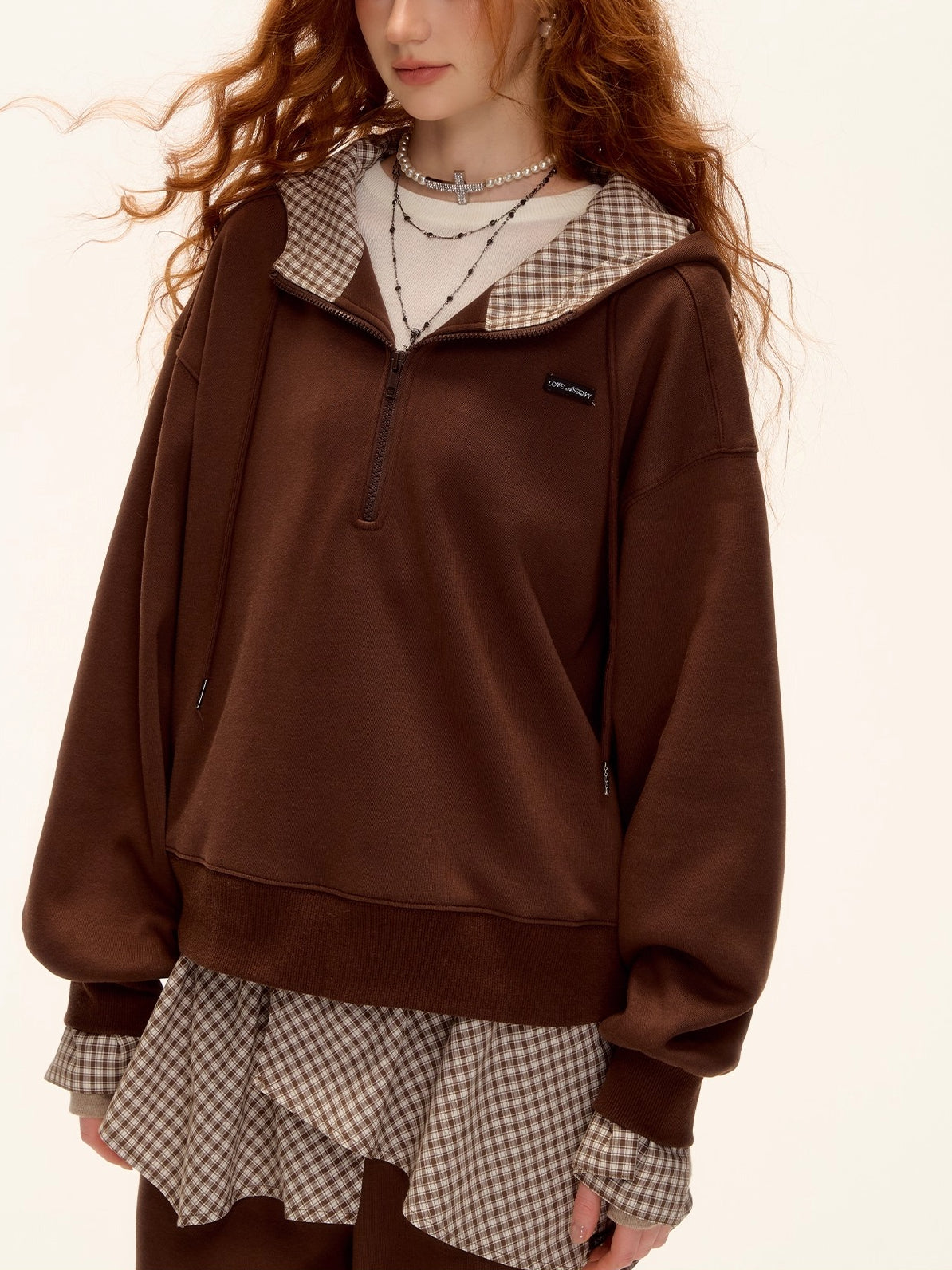 Fleece Hoodie & Wide-Leg Sweatpants Set