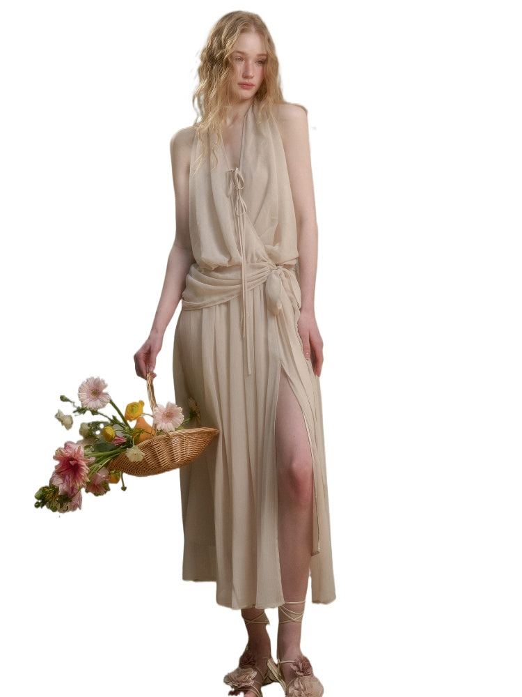 Airy Lightweight Greek-style Maxi Dress - CHINASQUAD