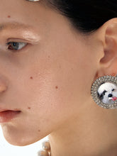 Cat & Dog Gem-Studded Animal Earrings - CHINASQUAD