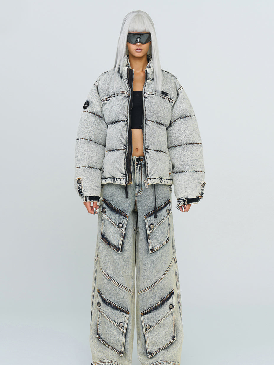 Denim Loose-Fit Cotton Jacket - CHINASQUAD