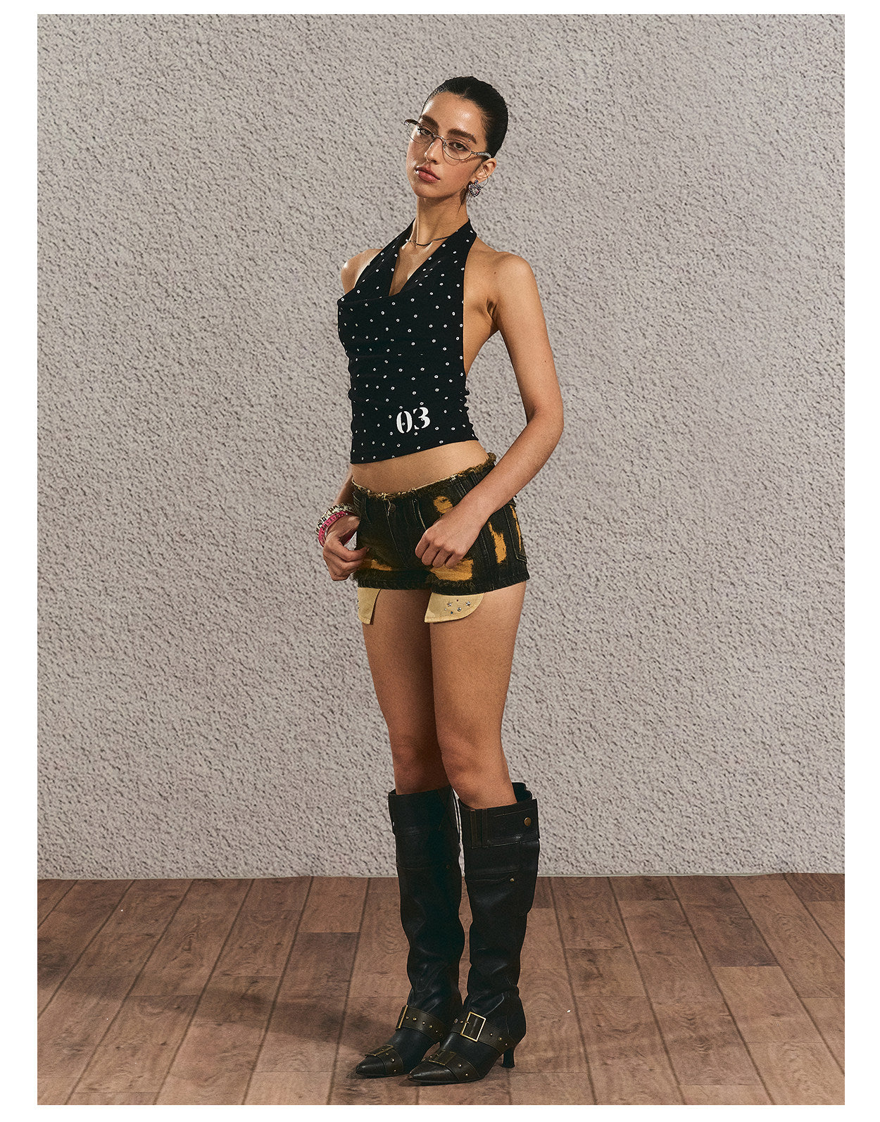 Midnight Floral Halter Top | Final Sale