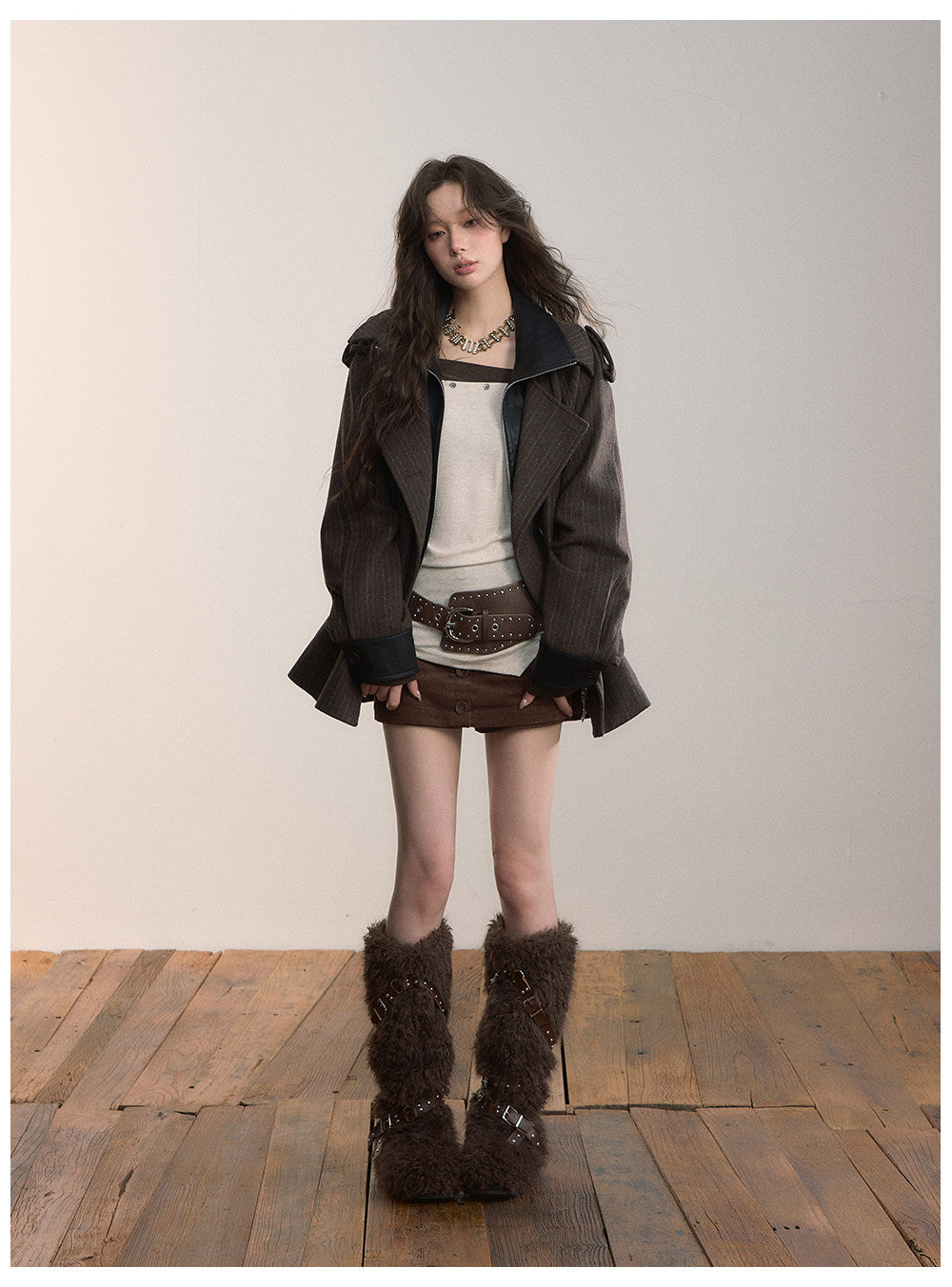 Asymmetric Off-Shoulder Knitwear