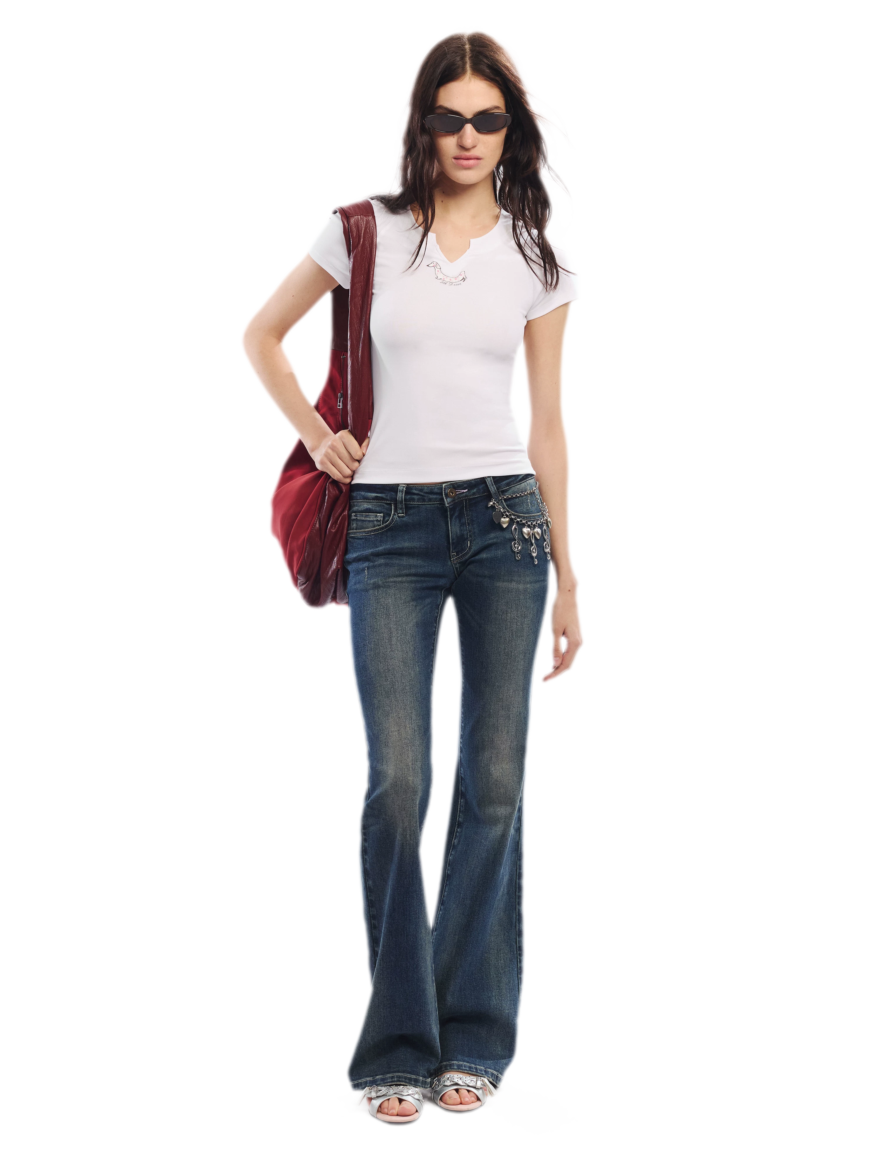 Summer V-neck Slim Fit T-shirt