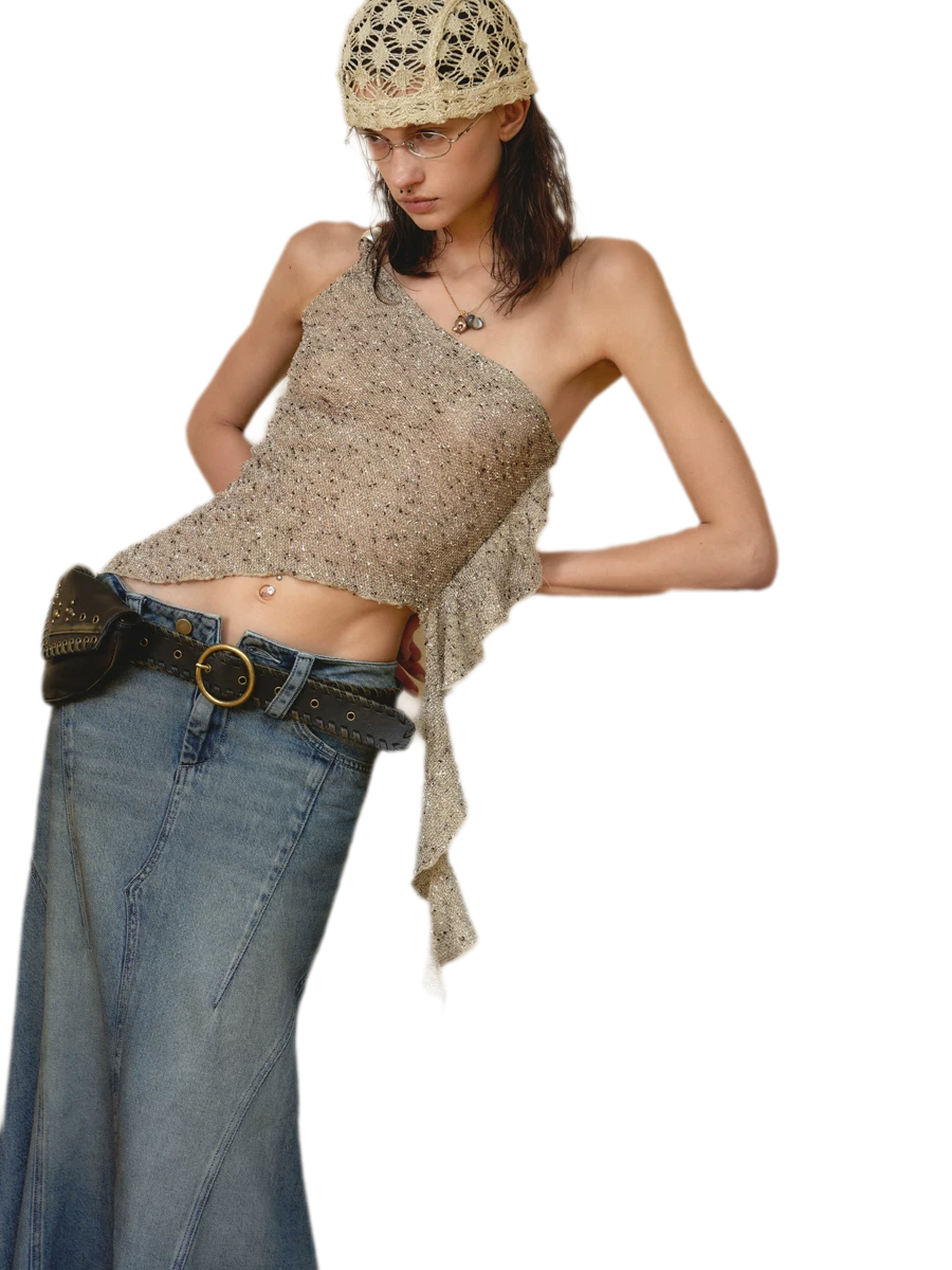 Beaded Asymmetrical Tank