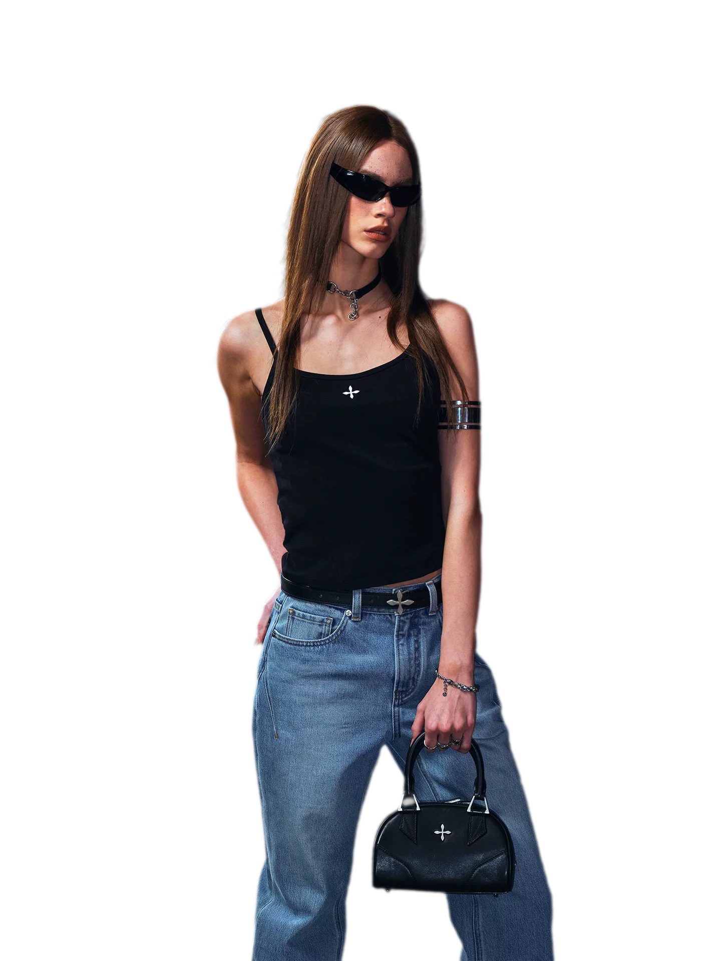 Vintage Style Adjustable Strap Top