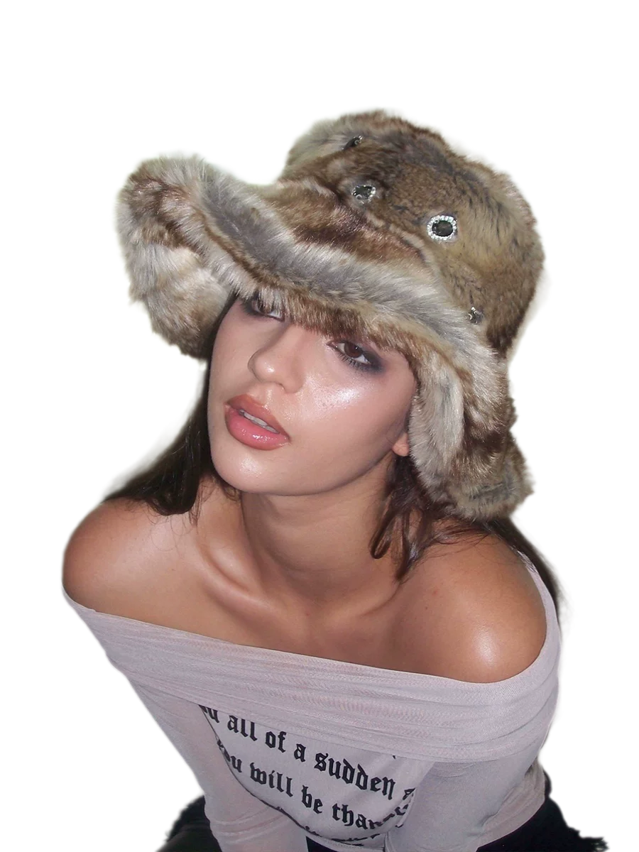 Crystal Furry Hat