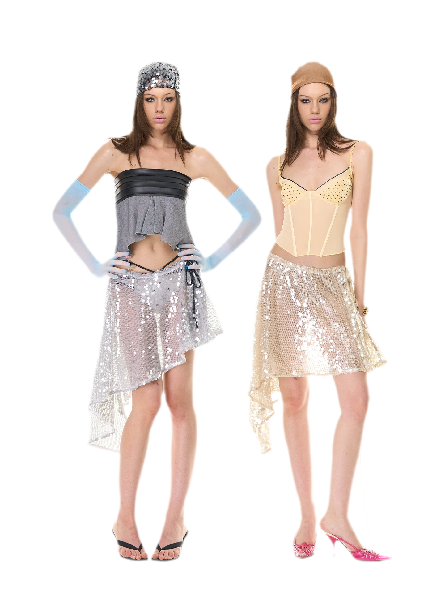 Shimmering Asymmetric Cover-Up