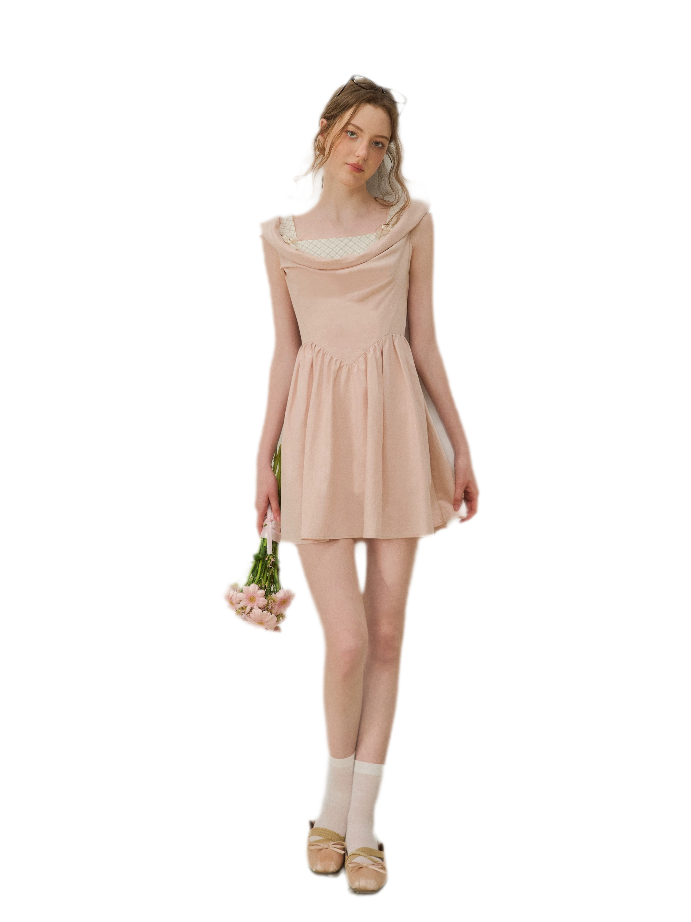 Lyocell Check Dress