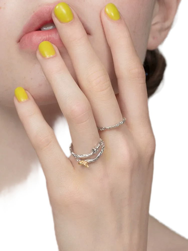 Braided Silver Band Ring