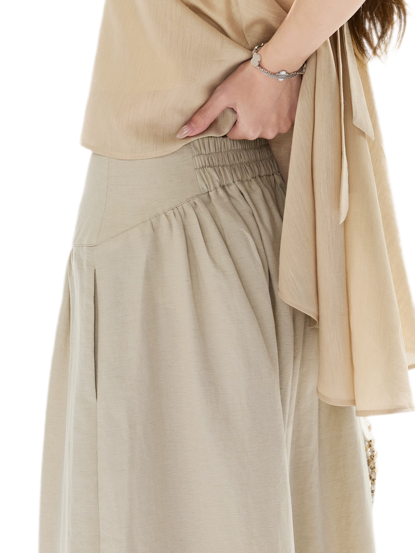 Linen Wide-Leg Pants