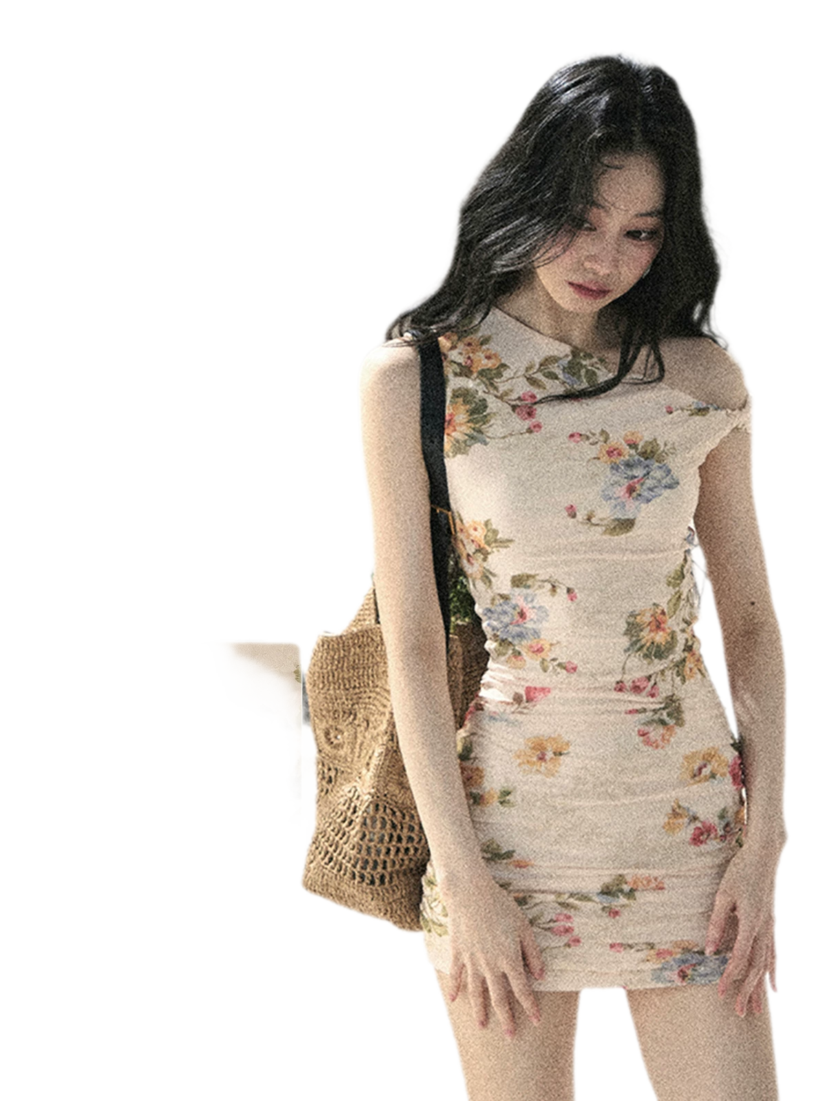 Floral Fish Tail Dress