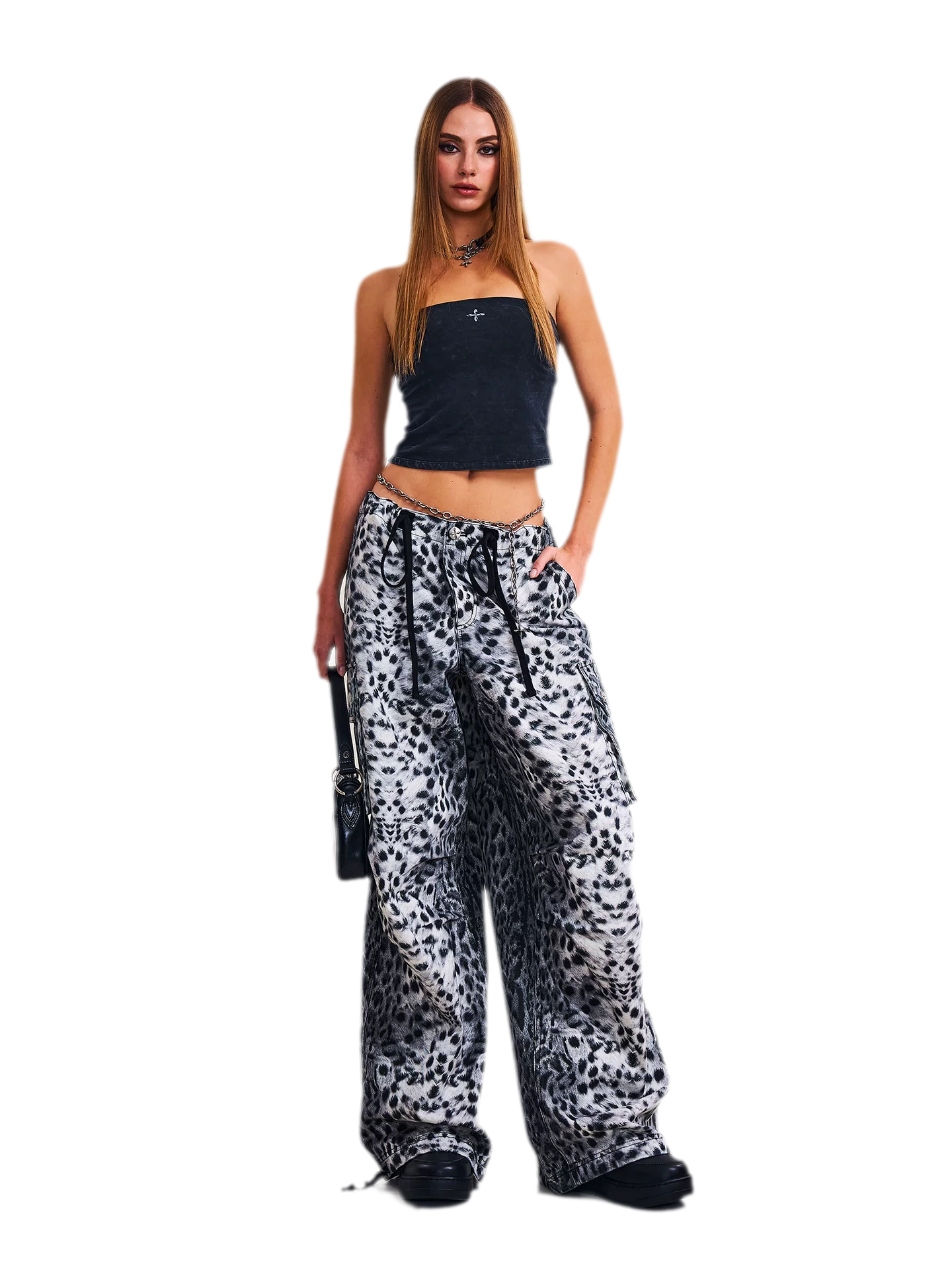 Classic Retro Leopard Paratrooper Pants