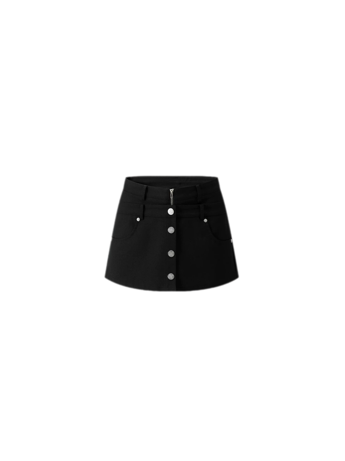Double-Waist Convertible A-Line Skort