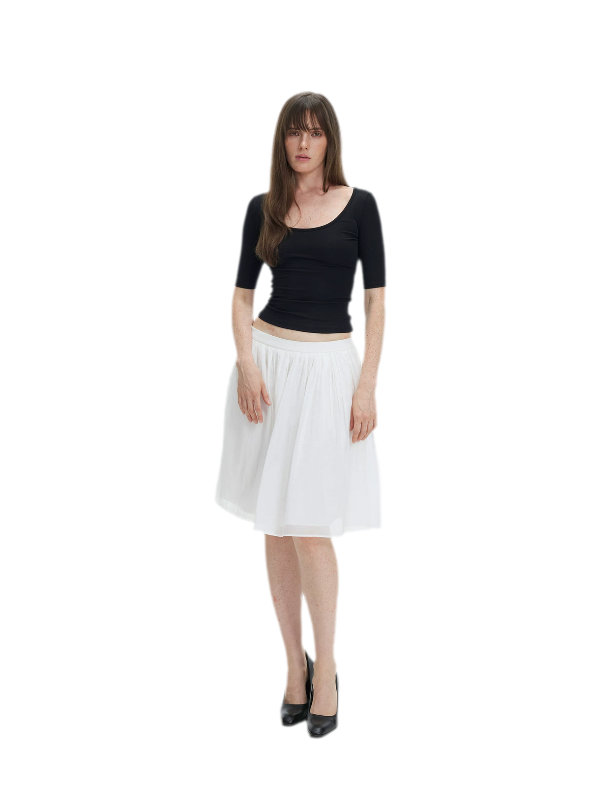 Soft U-Neck Slim-Fit T-Shirt