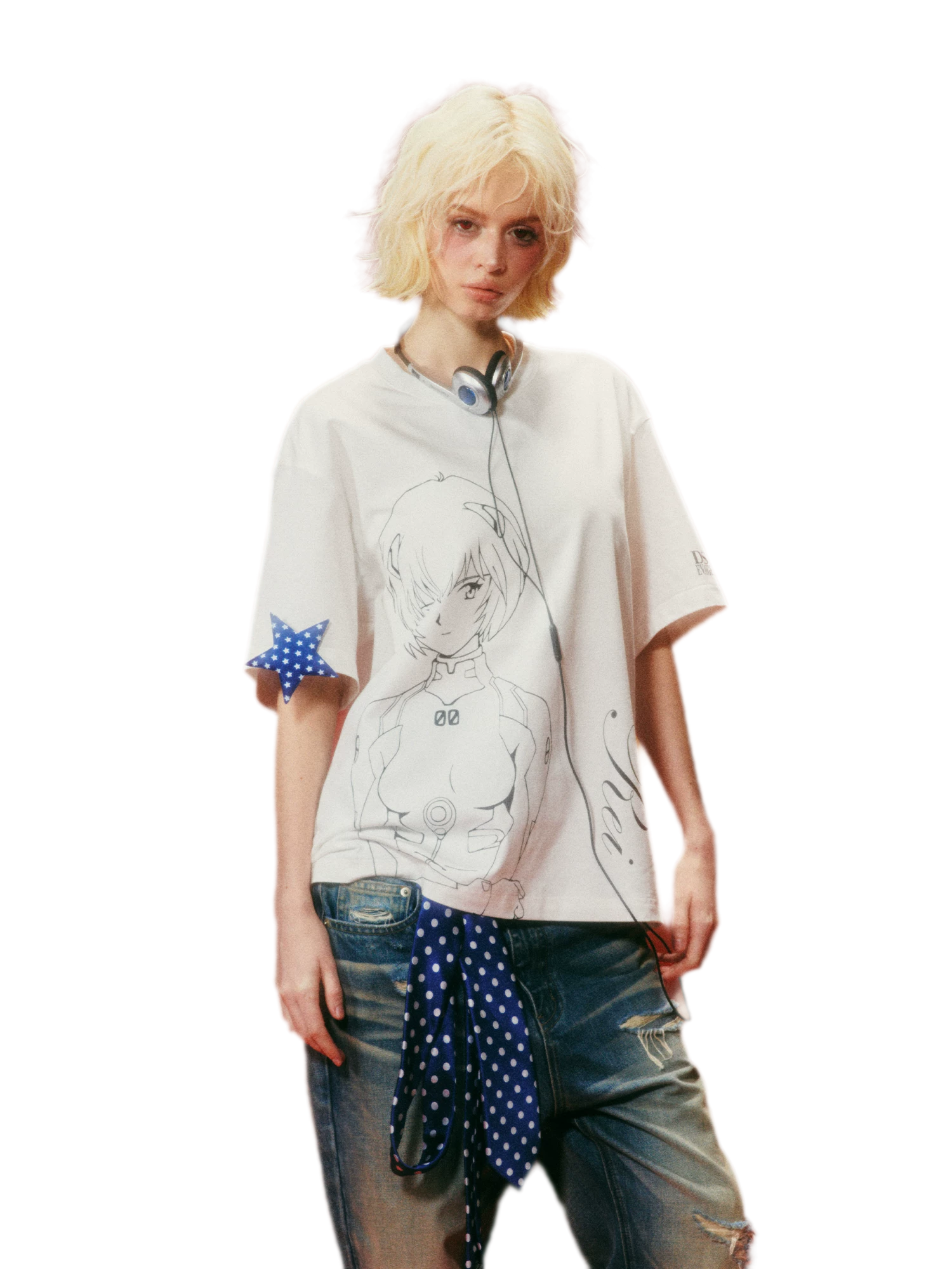 Water-Based Line-Art Graphic T-Shirt