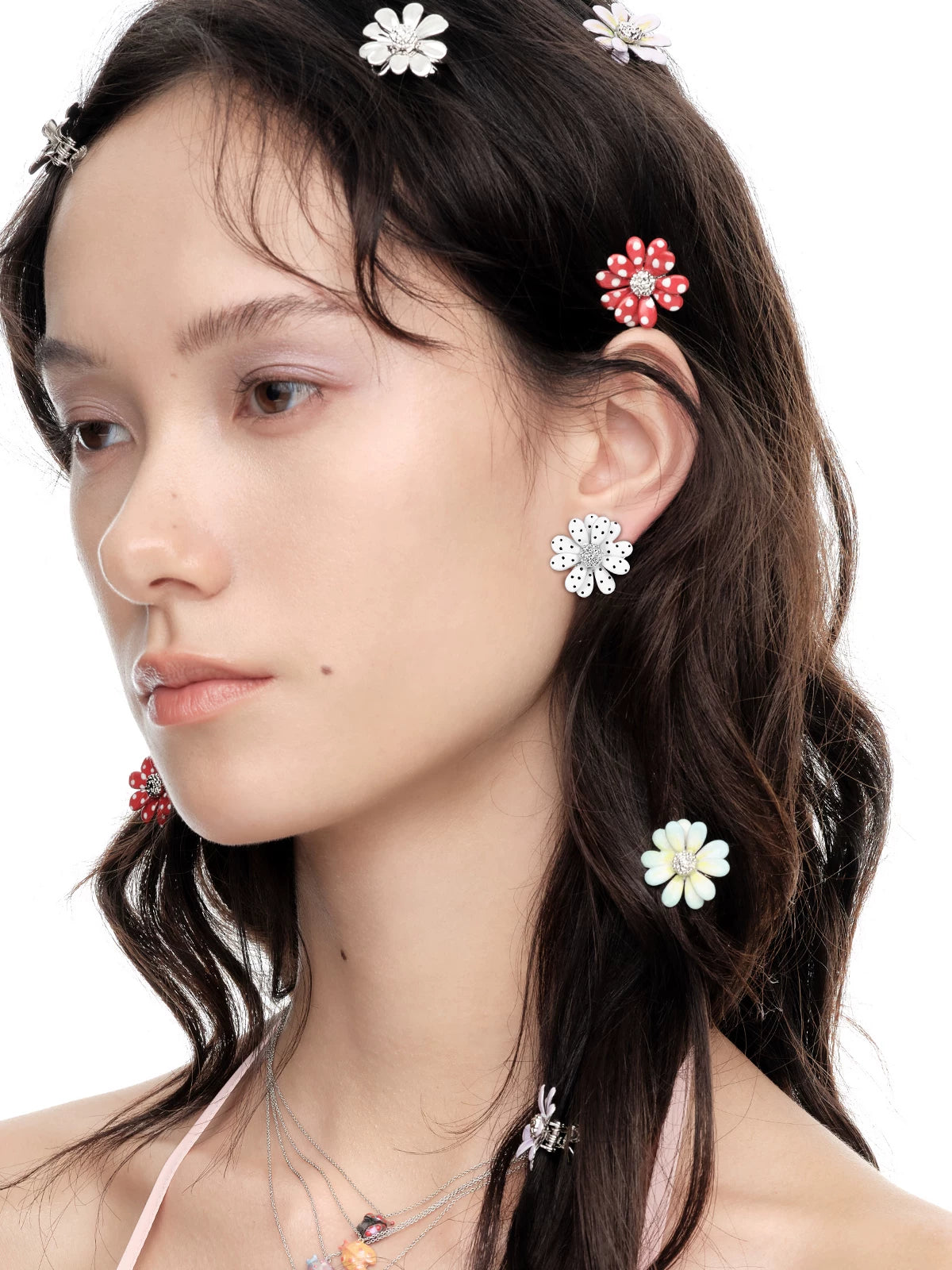 Daisy Flower Stud Earrings