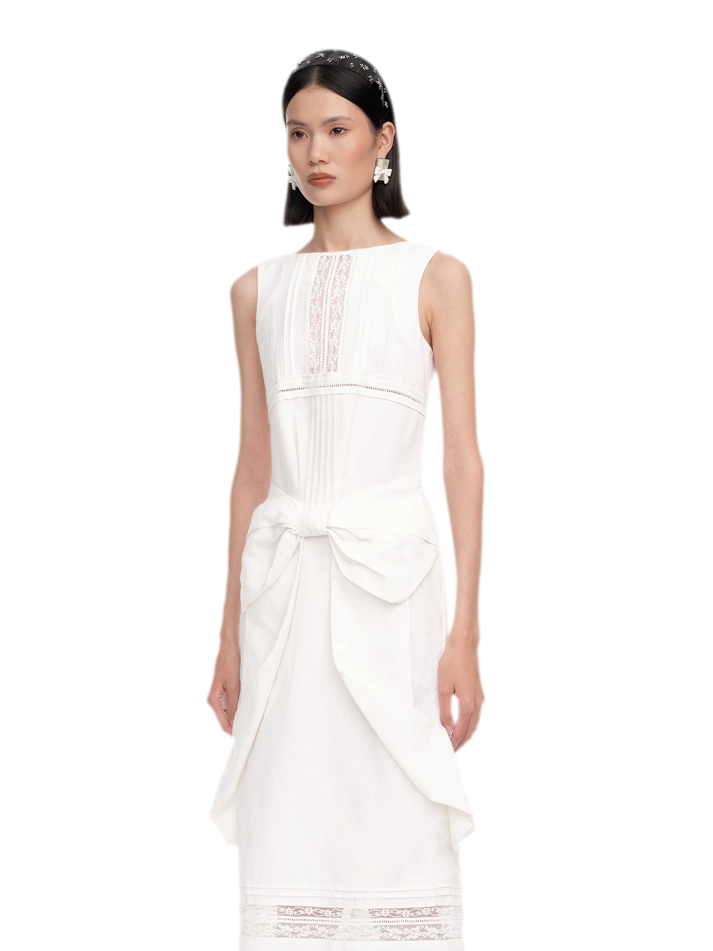 Elegant Bowknot Long Dress