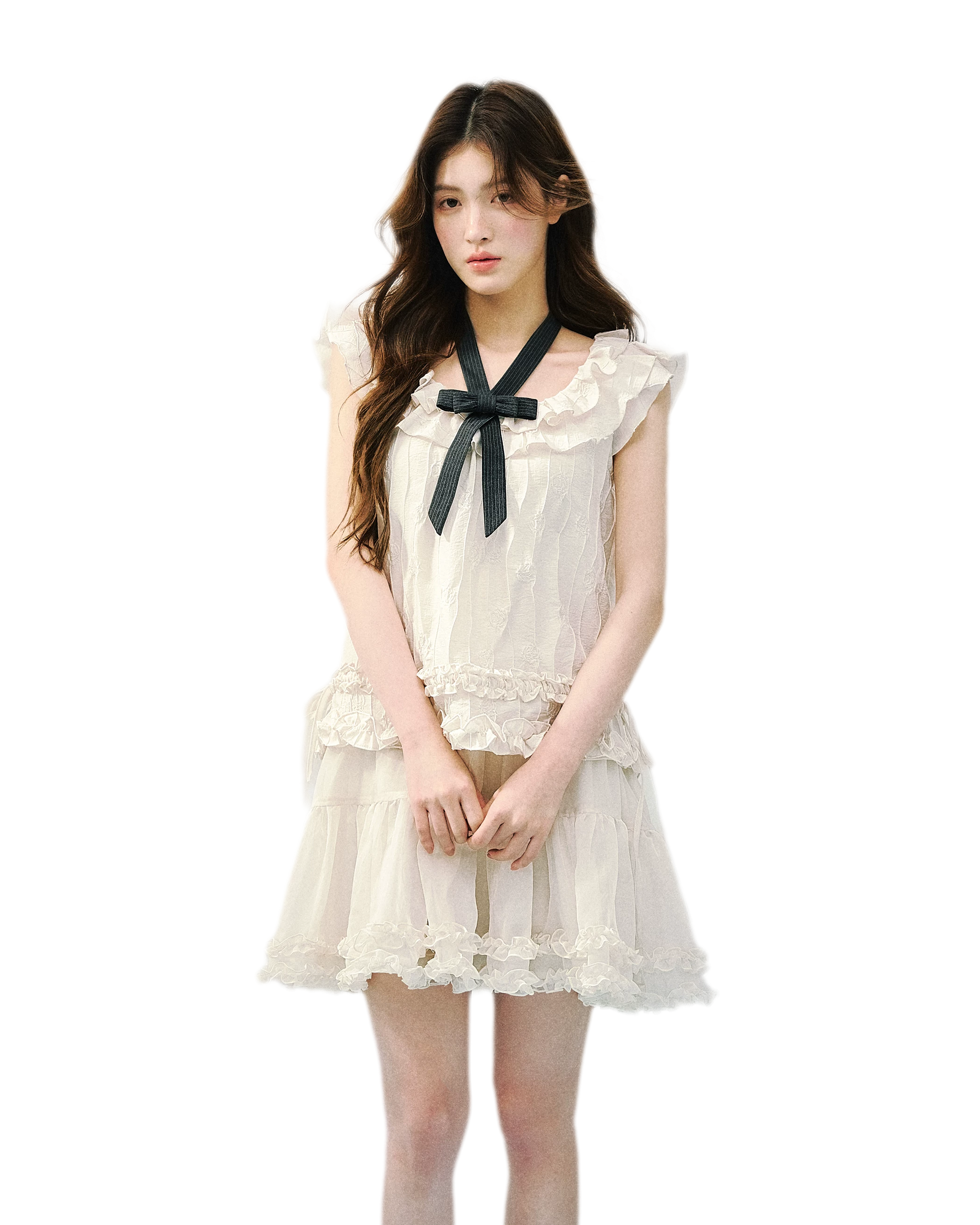 Ruffled A-Line Dress