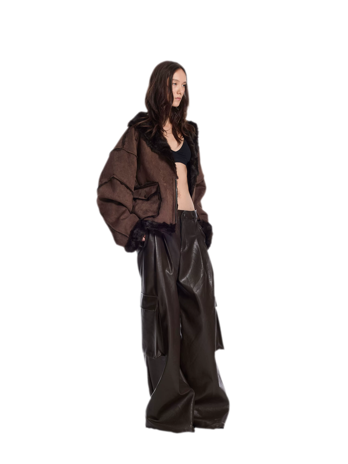 Faux Fur Reversible Short Jacket