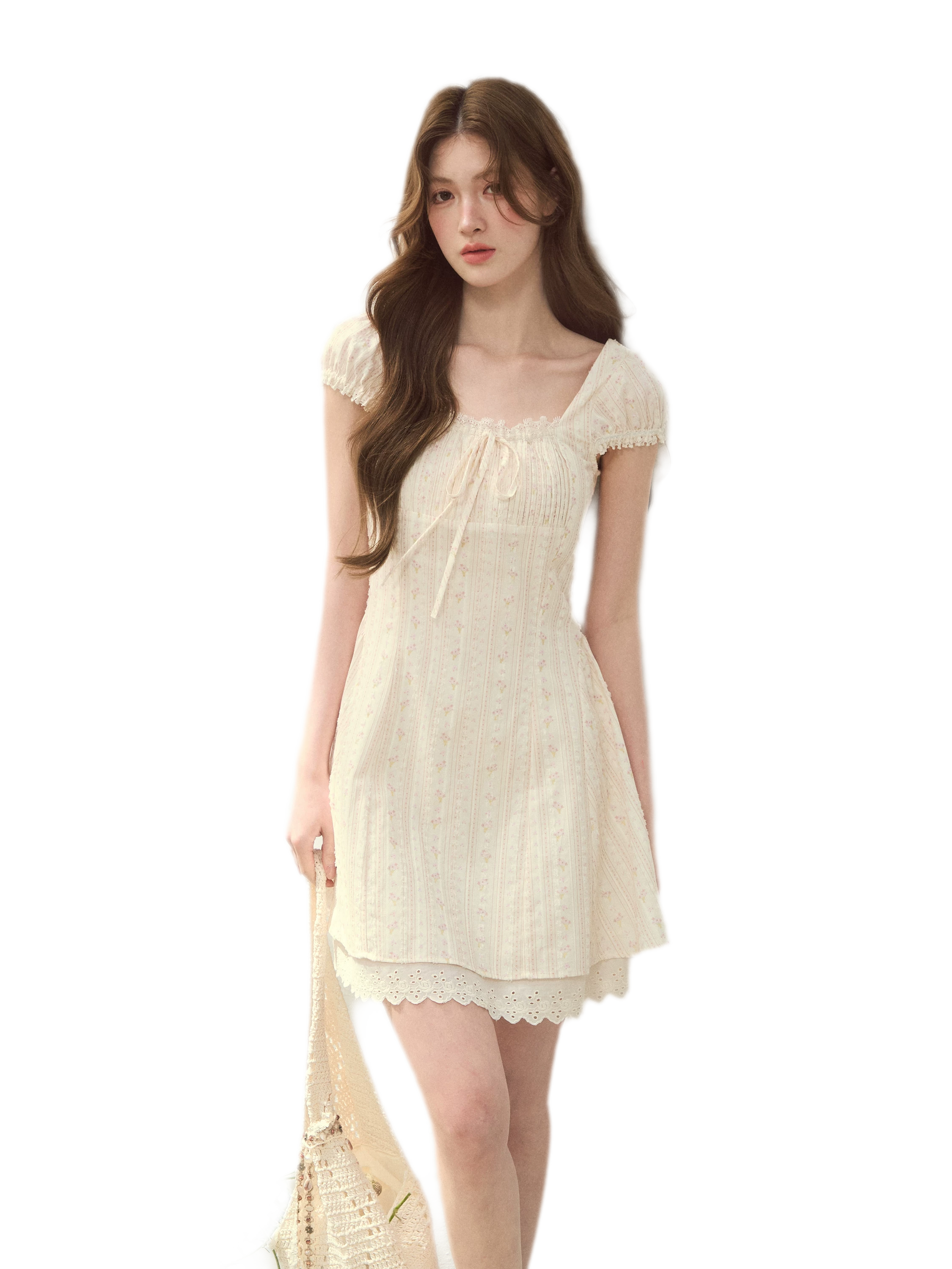 Seine Holiday Floral Dress