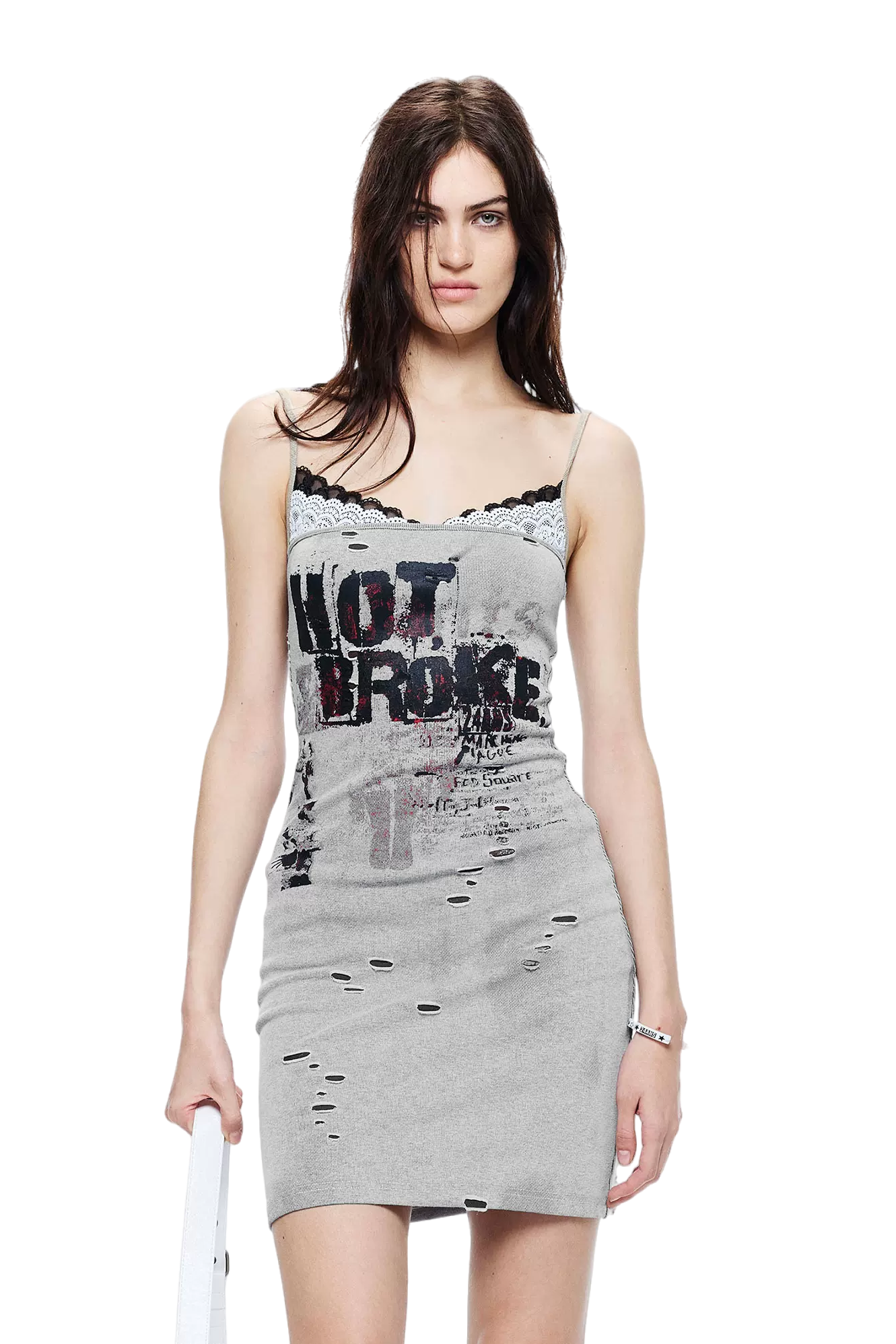 Light Lace Splicing Camisole Dress
