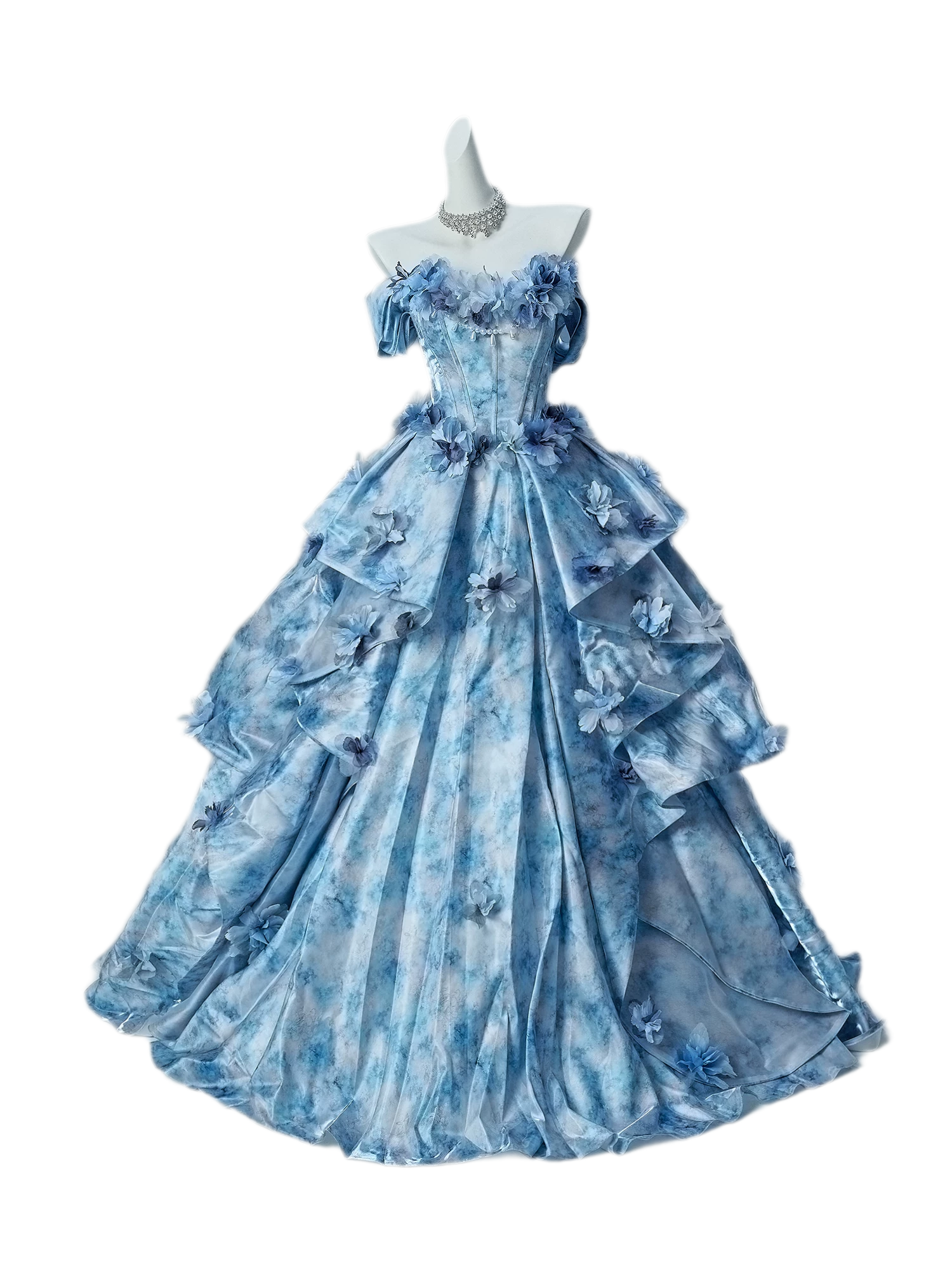Nayi Floral Ball Gown