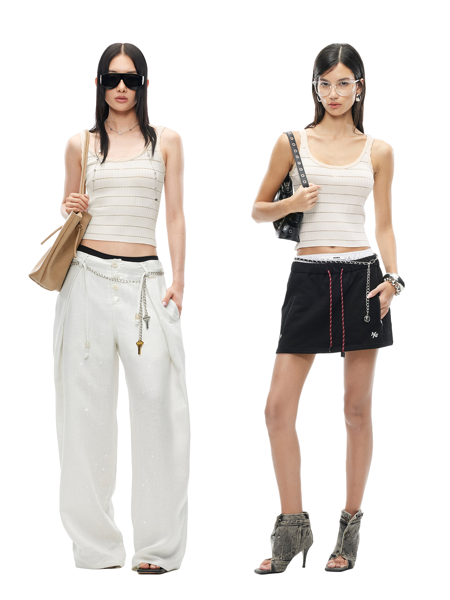 Ghost Weave Slim Fit Jacquard Tank Top