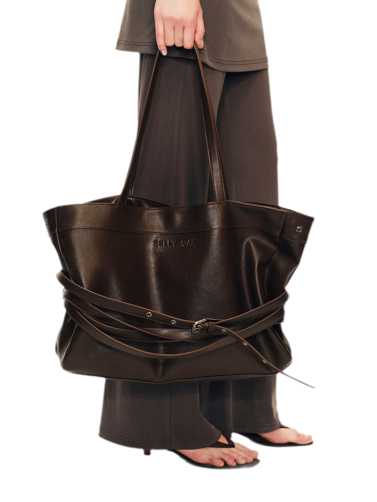 Detachable Strap Oversized Tote Bag