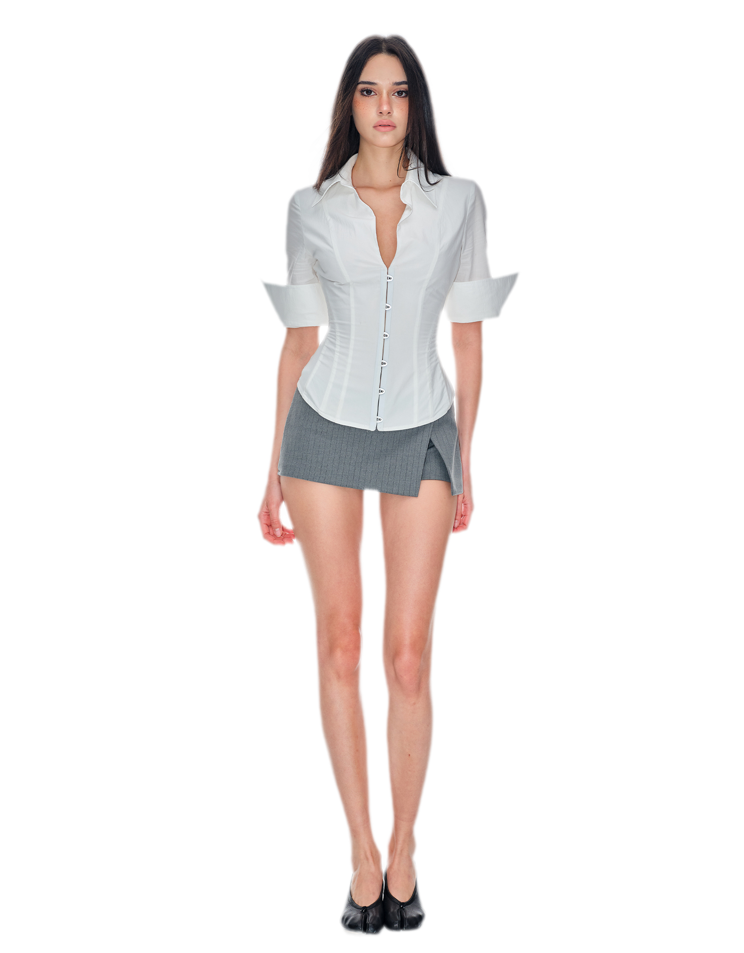 Steel Boned Waist Shirt