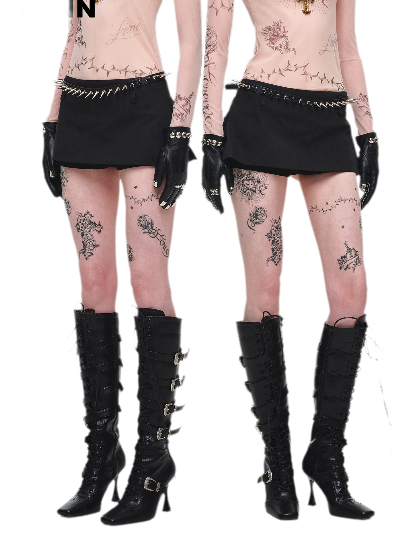 Structured A-Line Mini Skirt