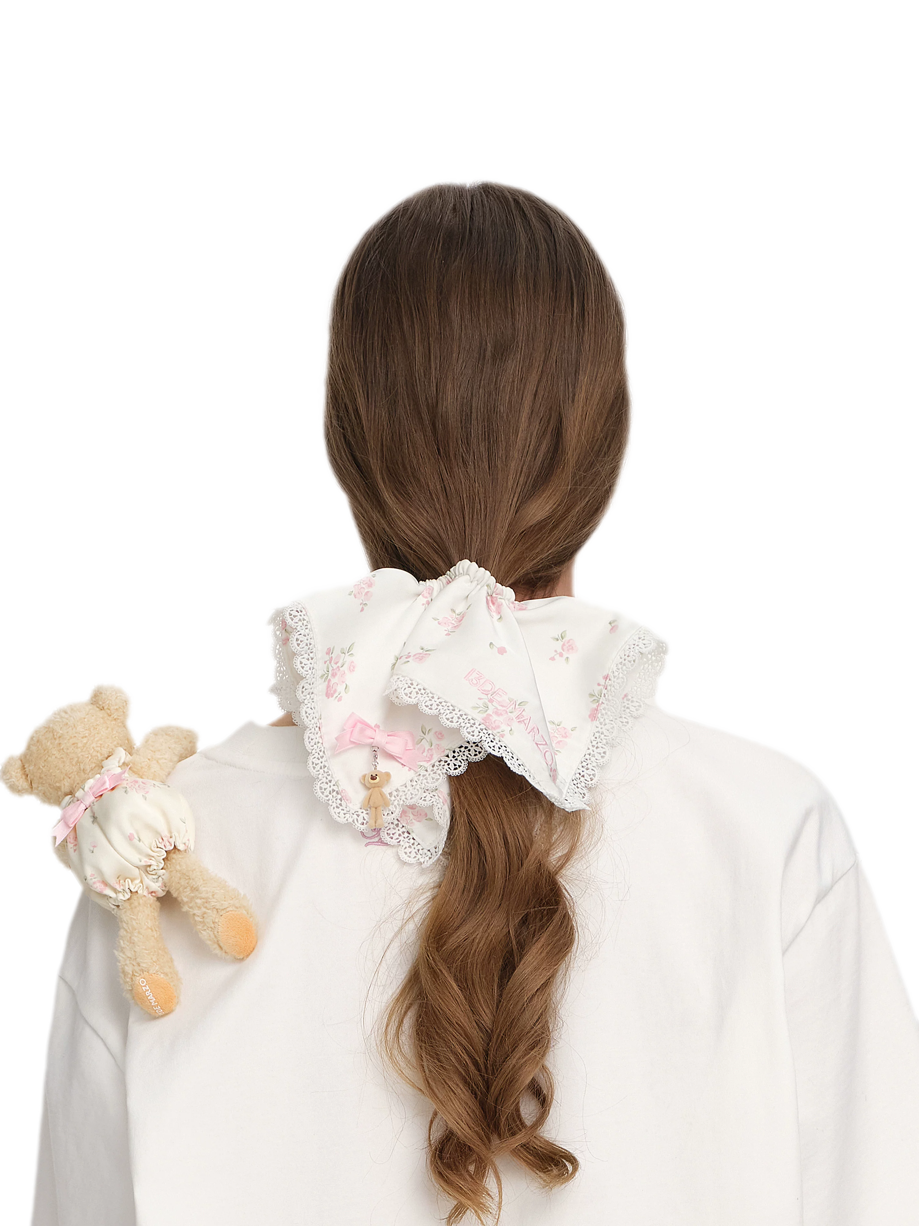 Floral Hanky Scrunchie